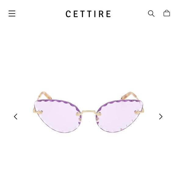 NWOT Chloe purple sunglasses